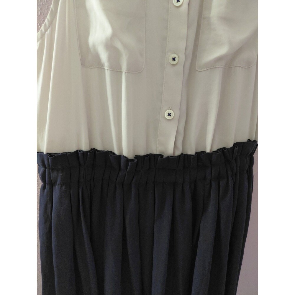 Anthropologie Postmark Midi Length Button Down Dress Removable Collar Sz 2 - Picture 6 of 12